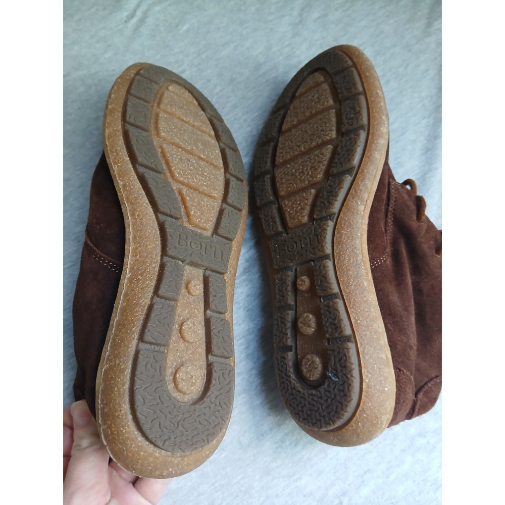 Born Boots Womens 7 / 38 Moc Toe Leather Ankle Preppy Comfort Everyday - Picture 8 of 14